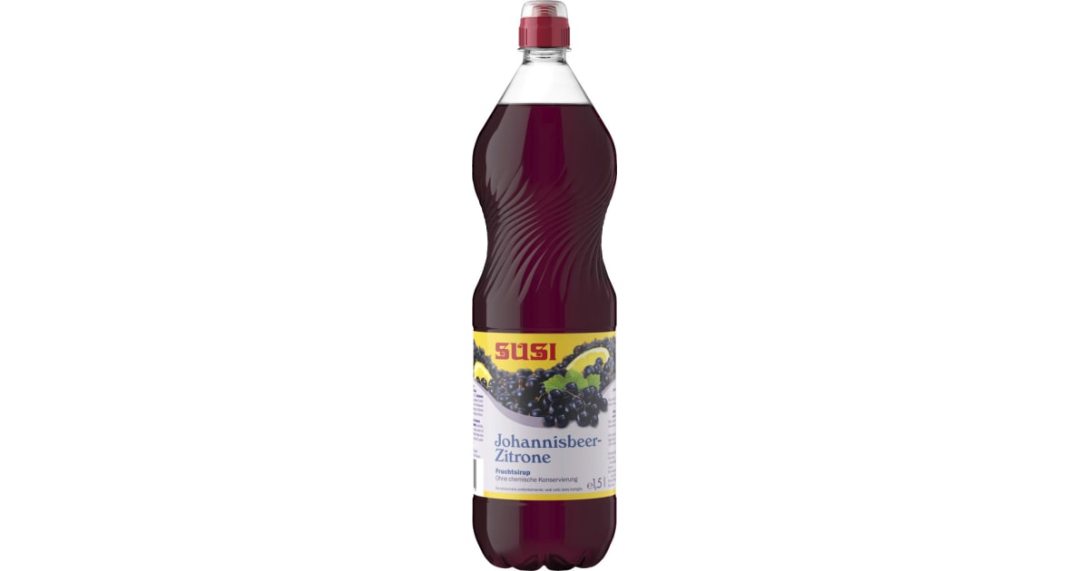 Susi Sirup Johannisbeer-Zitrone 1,5 Liter (Einweg)