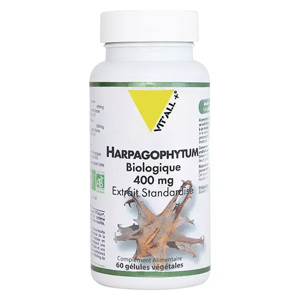 Vit'all+ Extrato Padronizado Orgânico de Garra do Diabo 400mg - 60 Cápsulas Vegetais