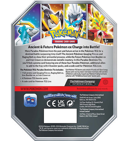 Pokémon Sammelkarte - Paradox Destinies Tin - Raging Bolt ex