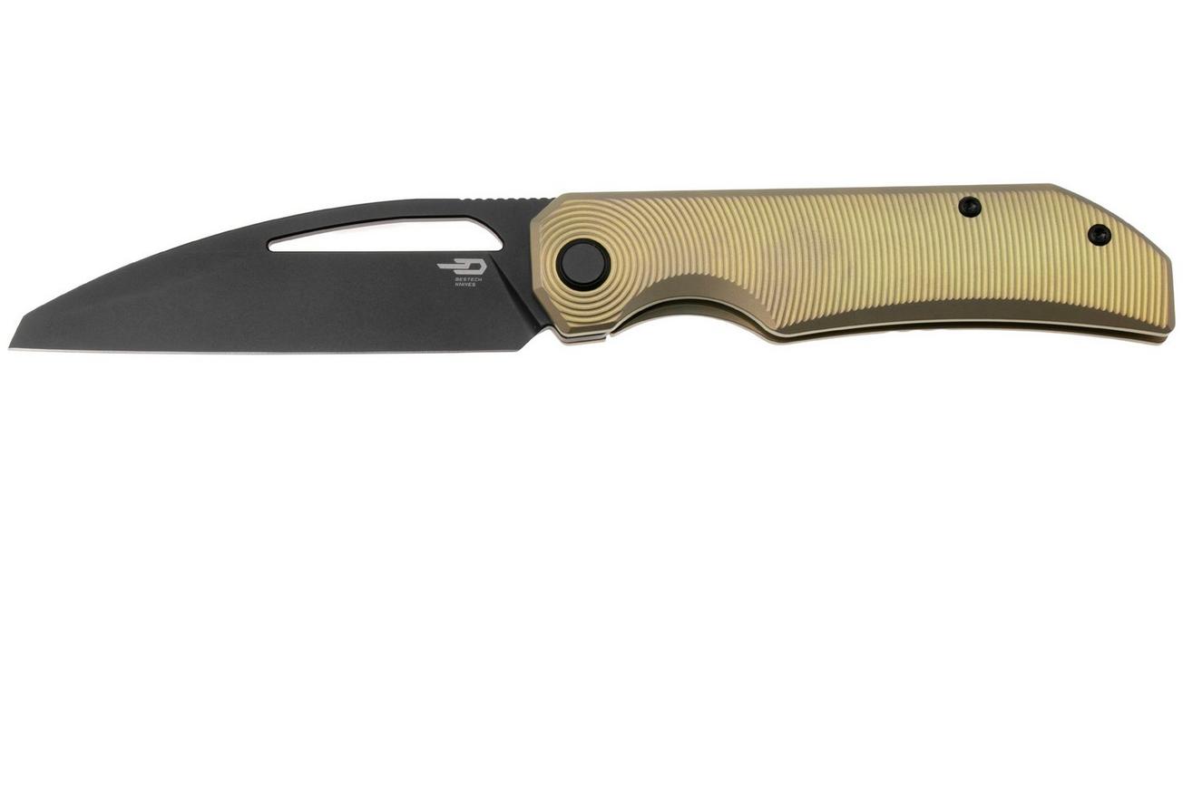 Bestech TAIPAN BT2503B PVD MagnaCut, Bronze Titanium, zakmes, James Lowe design