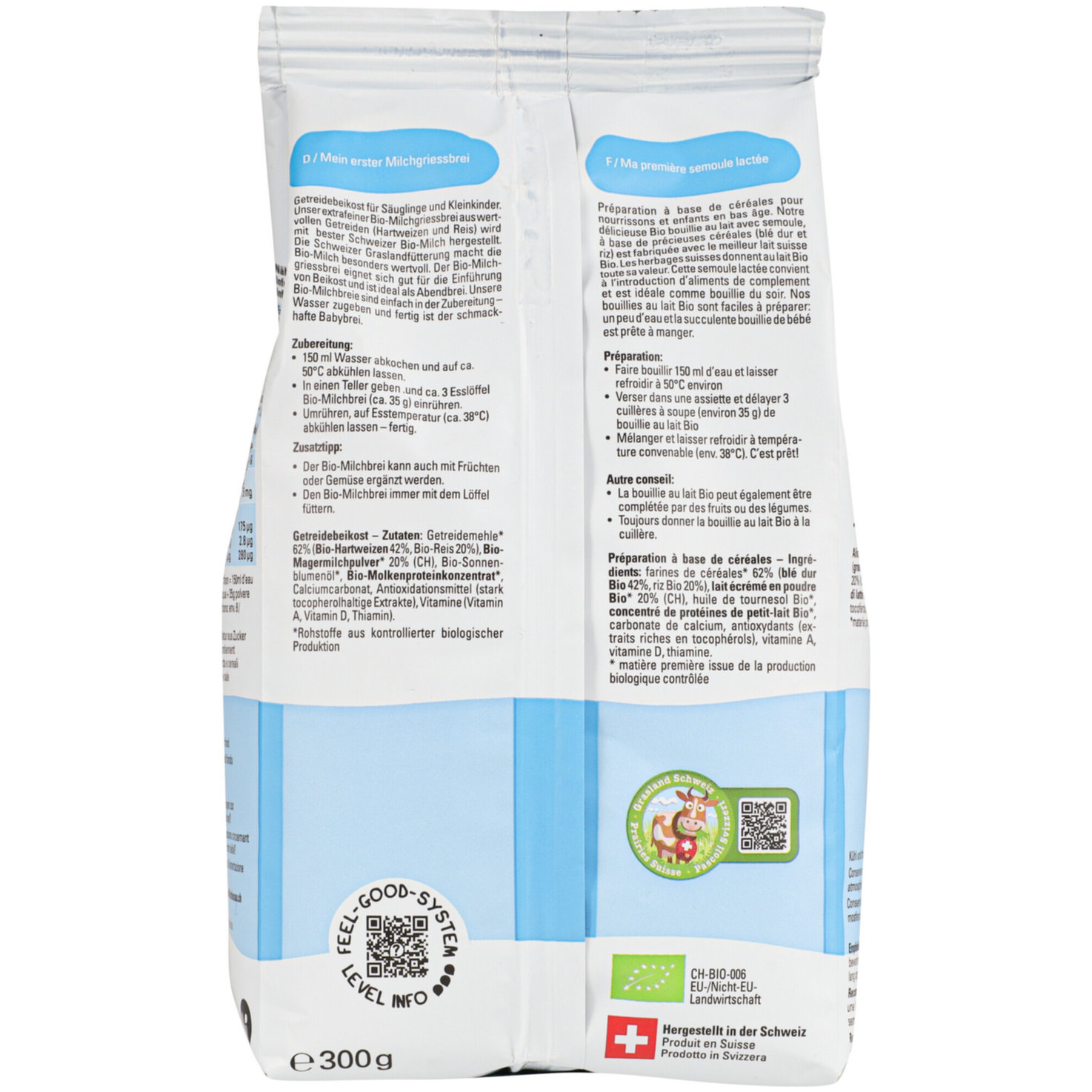 Bimbosan Bio-Milchgriess Milchbrei 6+ Monate
