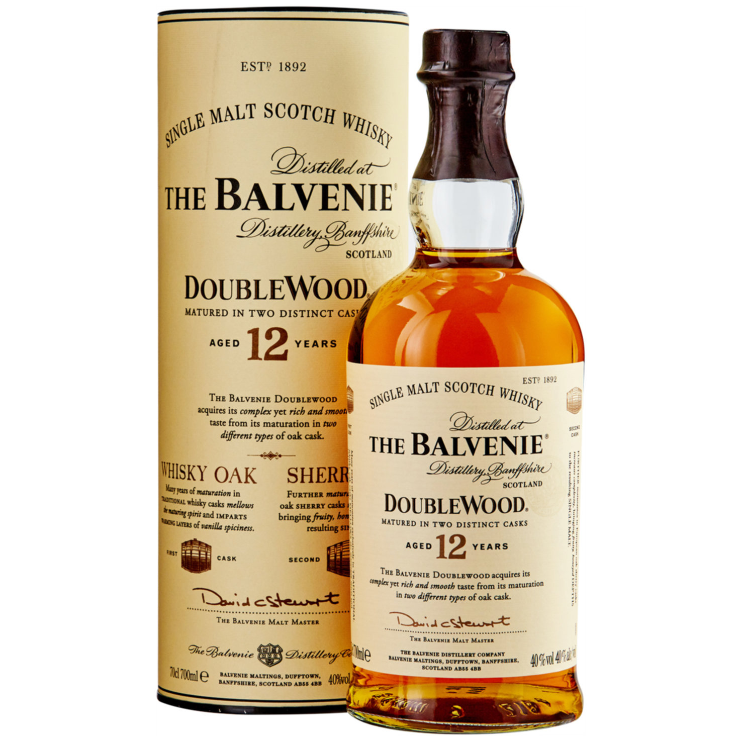 Balvenie Single Malt Scotch DoubleWood 12 years -70cl