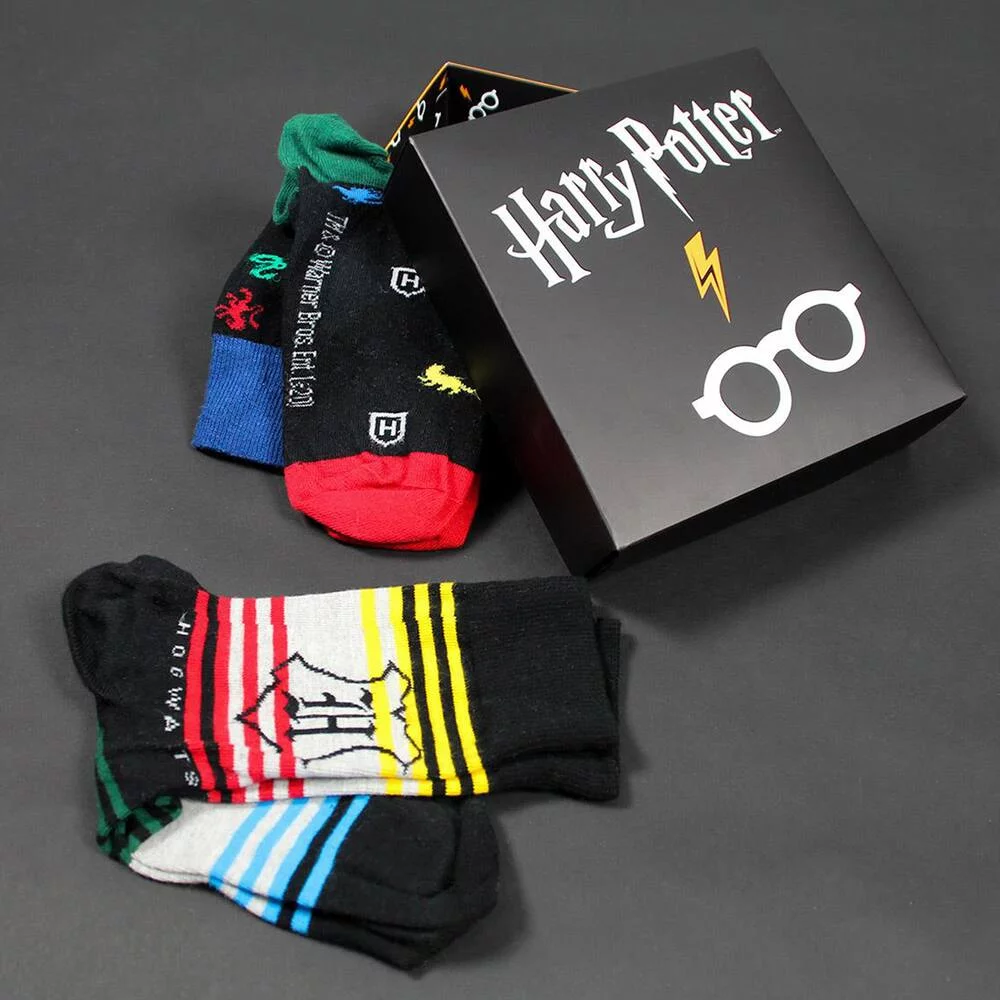 PACK 3 PAIRES DE CHAUSSETTES HARRY POTTER T. 35-41