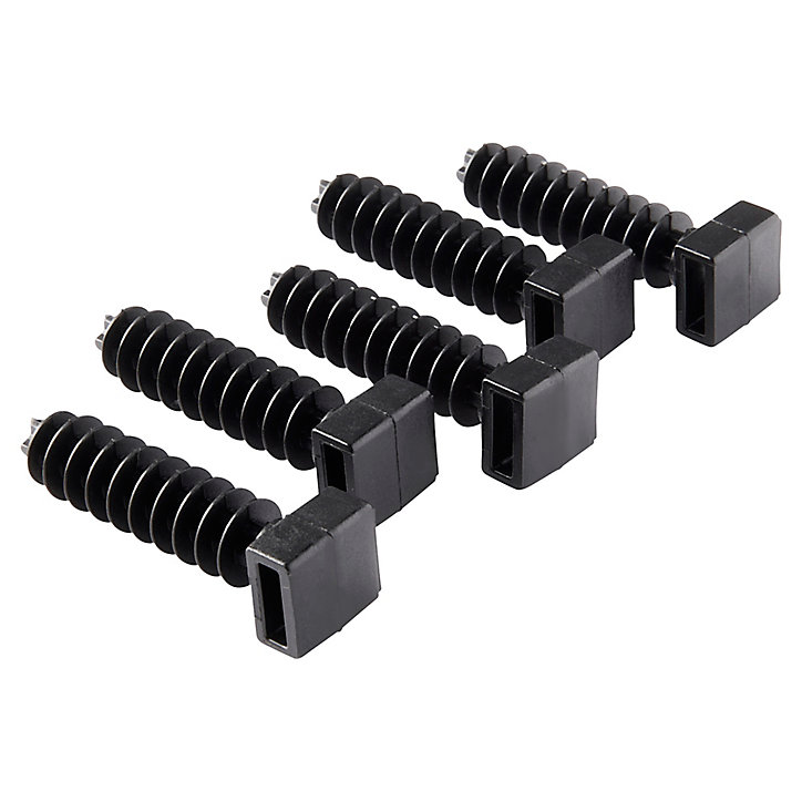 Embase collier à visser noir 9 mm - 100 pièces
