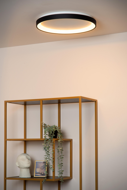 Lucide Vidal plafondlamp LED Ø48 zwart