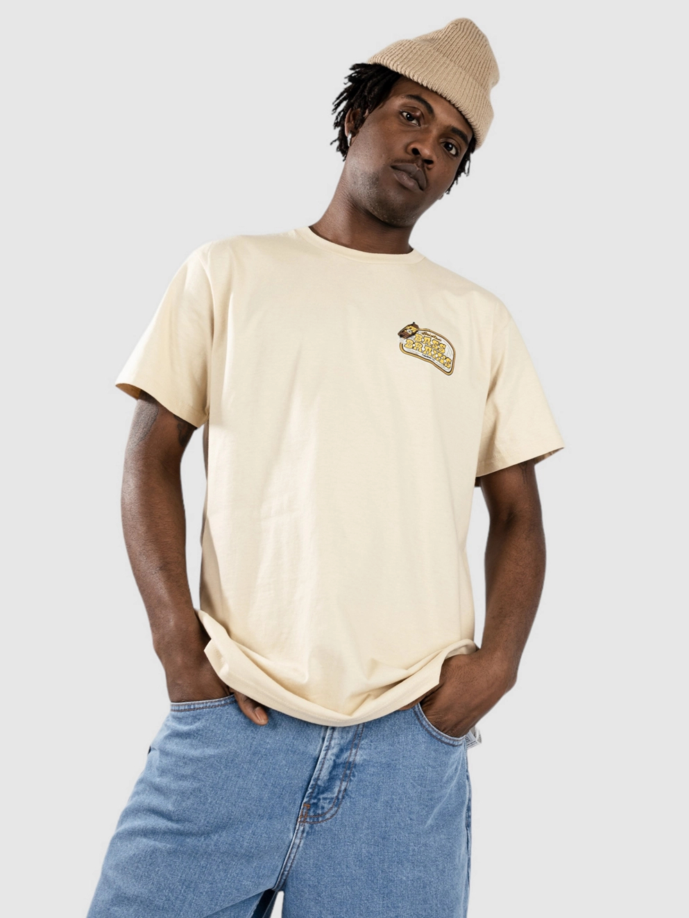 Brixton Bass Brains Boat T-Shirt cream
