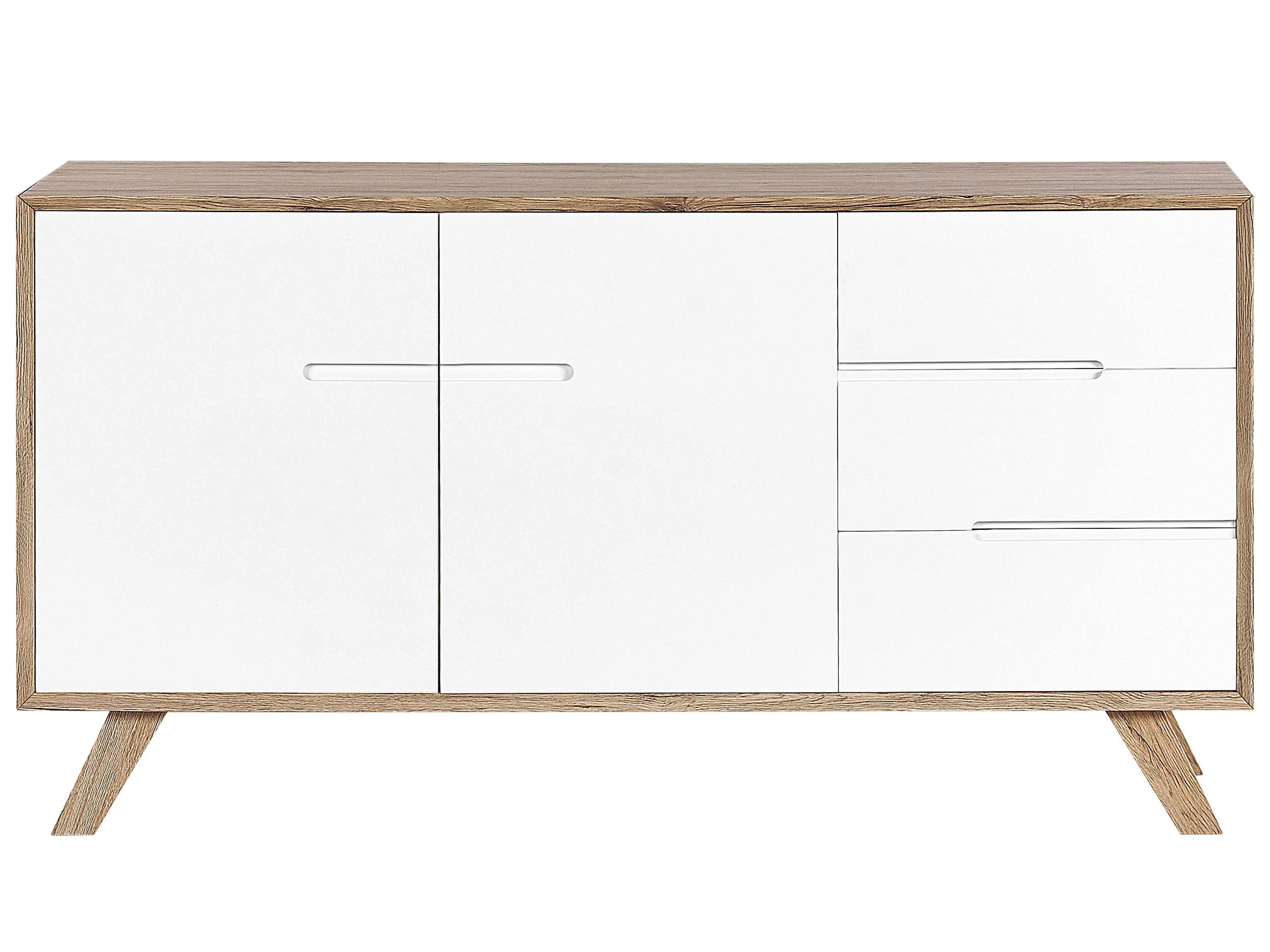 Dressoir met 2 deuren FORESTER Bruin/wit