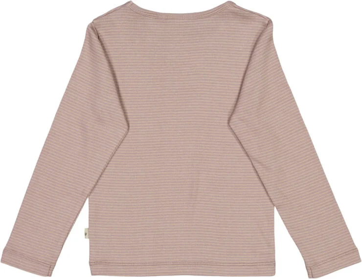 Wheat Langærmet T-shirt Nor Lilac stripe