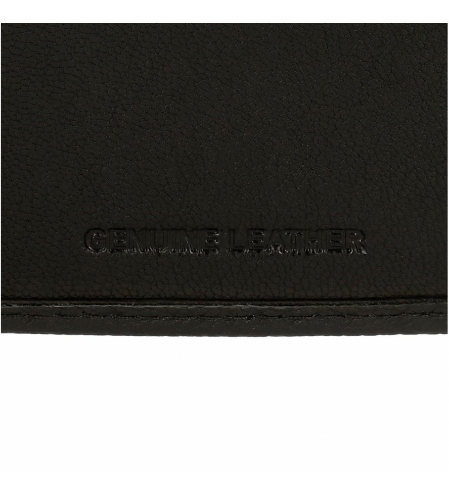Bolsa Joumma Cartera Adept Kurt Preto -8,5x10,5x1cm-
