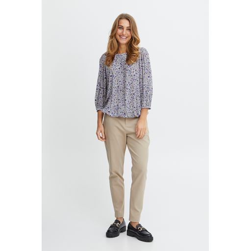 Fransa Blomsterprint Bluse, Birch Mix, S