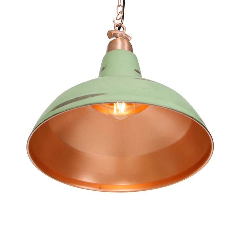 Set van 2 vintage hanglampen koper - Goliath large