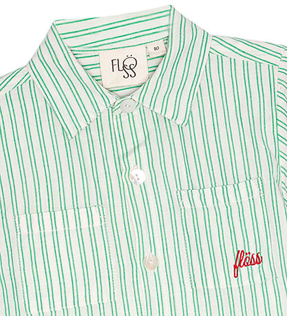 Flöss Hemd - James - Green/Cloud