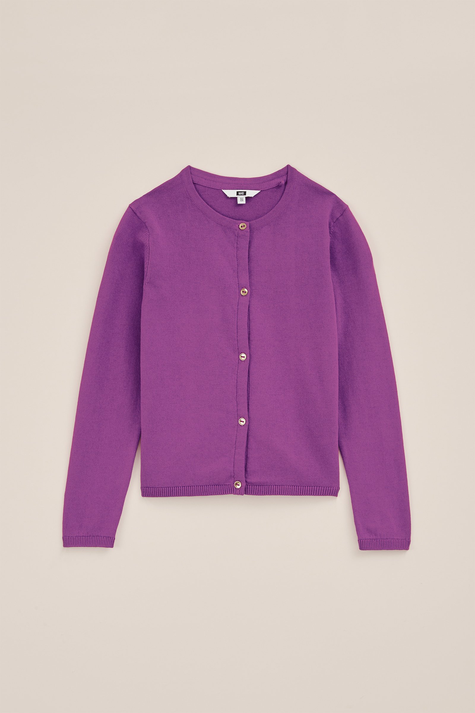 Meisjes gebreide vest WE Fashion Paars