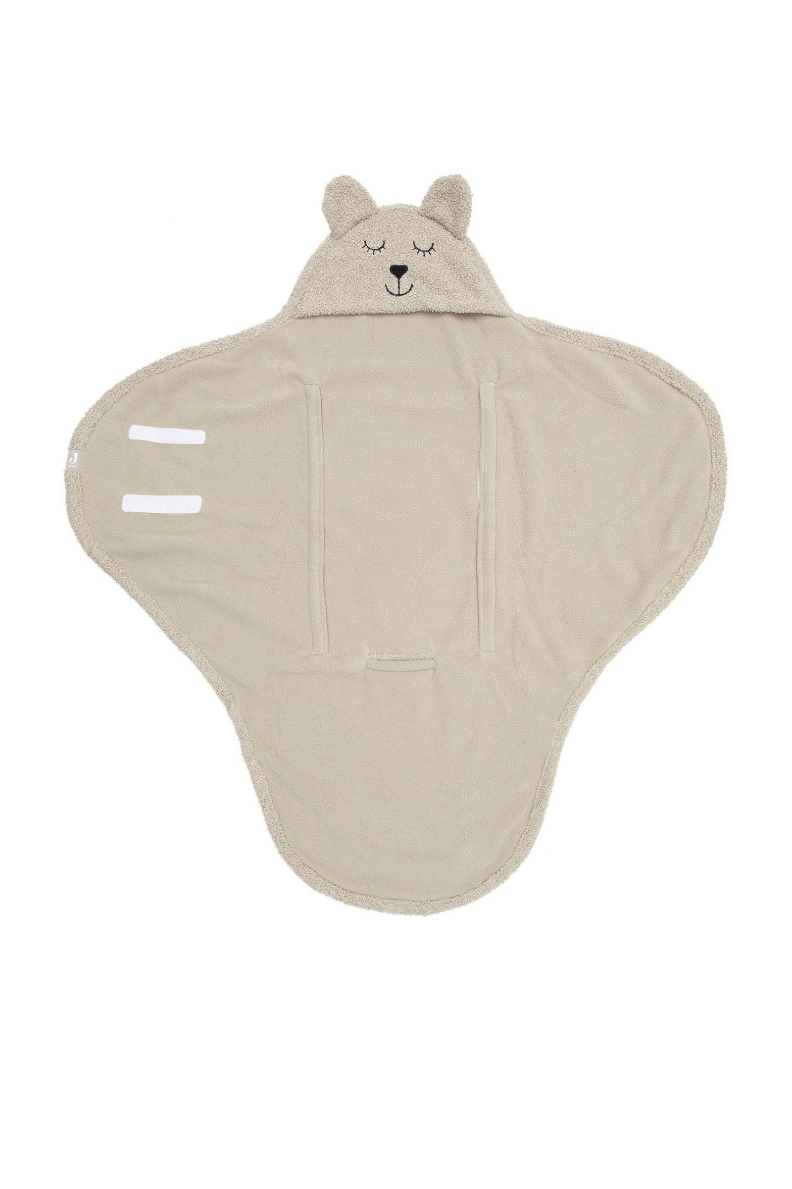 Jollein universele wikkeldeken Bear Boucle voor auto 100x105 cm - Olive Green