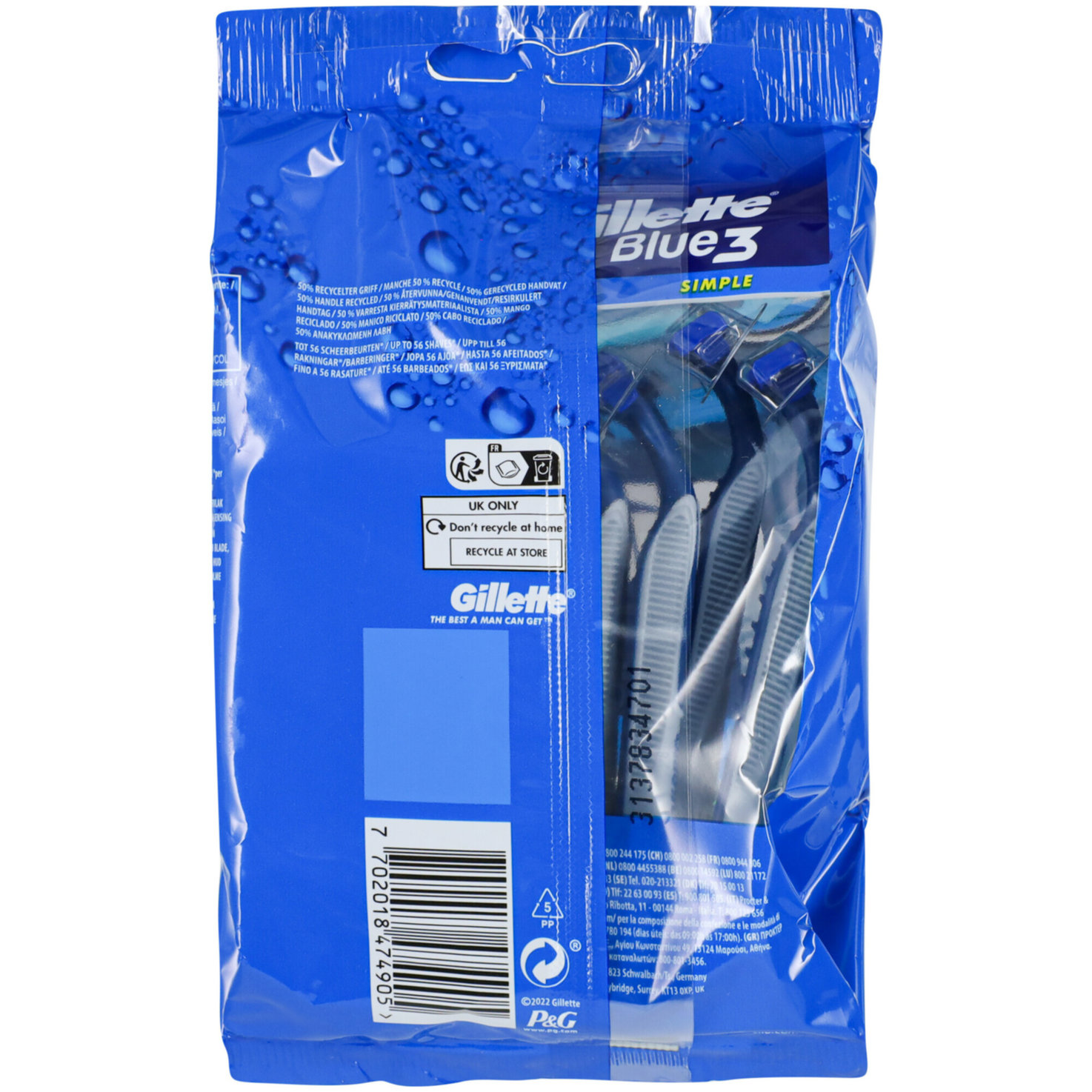 Gillette Einwegrasierer Simple3 8er