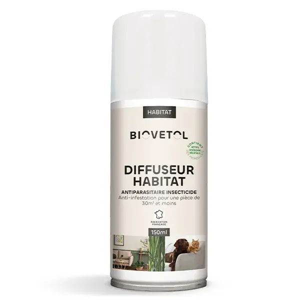 Biovetol - Antiparasitário - Difusor de habitat - 150 ml