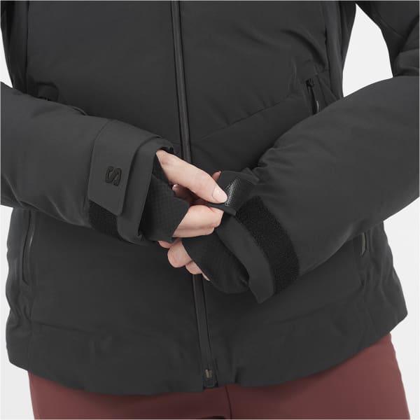 Veste de ski SALOMON ALPENFLOW DOWN JACKET W DEEP BLACK
