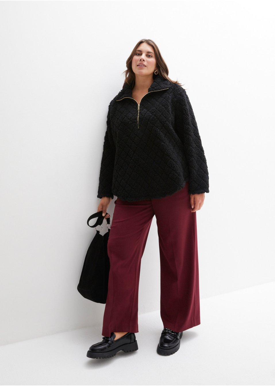 Pull en maille peluche