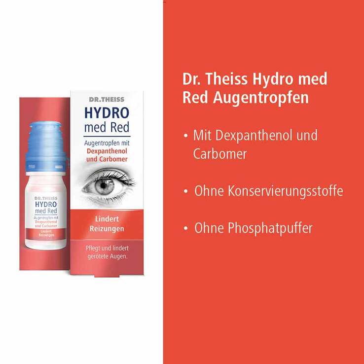 Dr. Theiss Hydro med Red Augentropfen, 10 ml