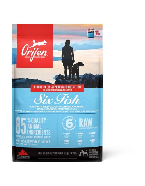 Orijen Whole Prey Six Fish Dog Sardines&Makreel - Hondenvoer