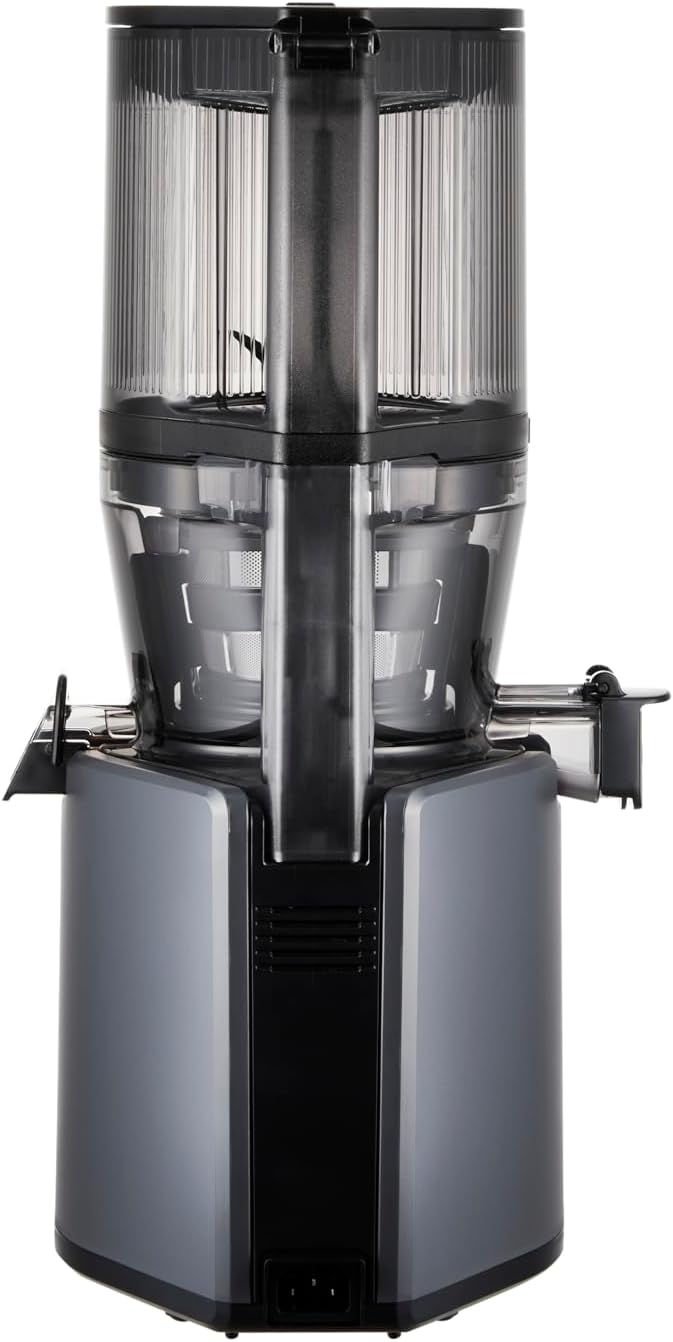 Hurom | Entsafter H330P – gesünder, schmackhafter und verschwendungsfreier Saft, langsame Kompressionstechnologie, vielseitig, leicht zu reinigen, hohe Effizienz, Charcoral