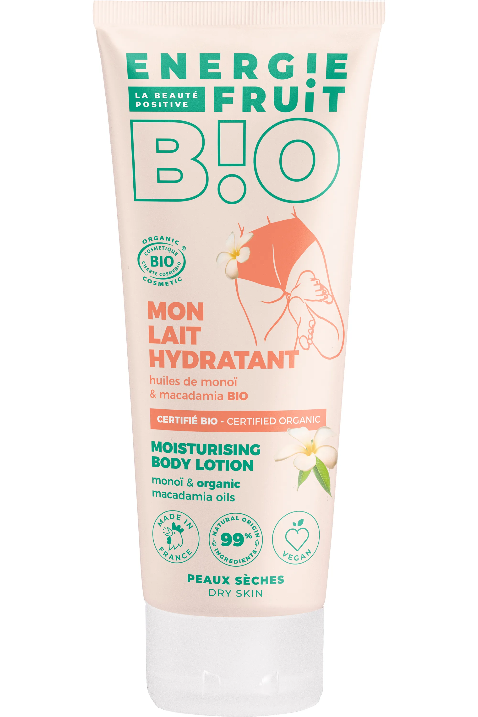 Energie Fruit Lait corps bio au monoï-200 ml