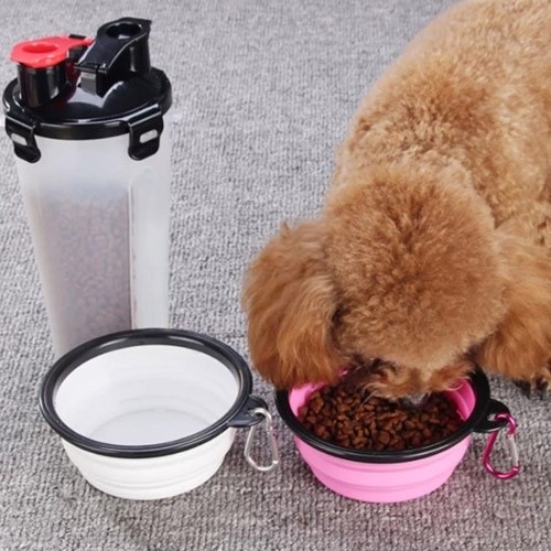 Dispensador de água portátil transparente para animais de estimação Mypetcare
