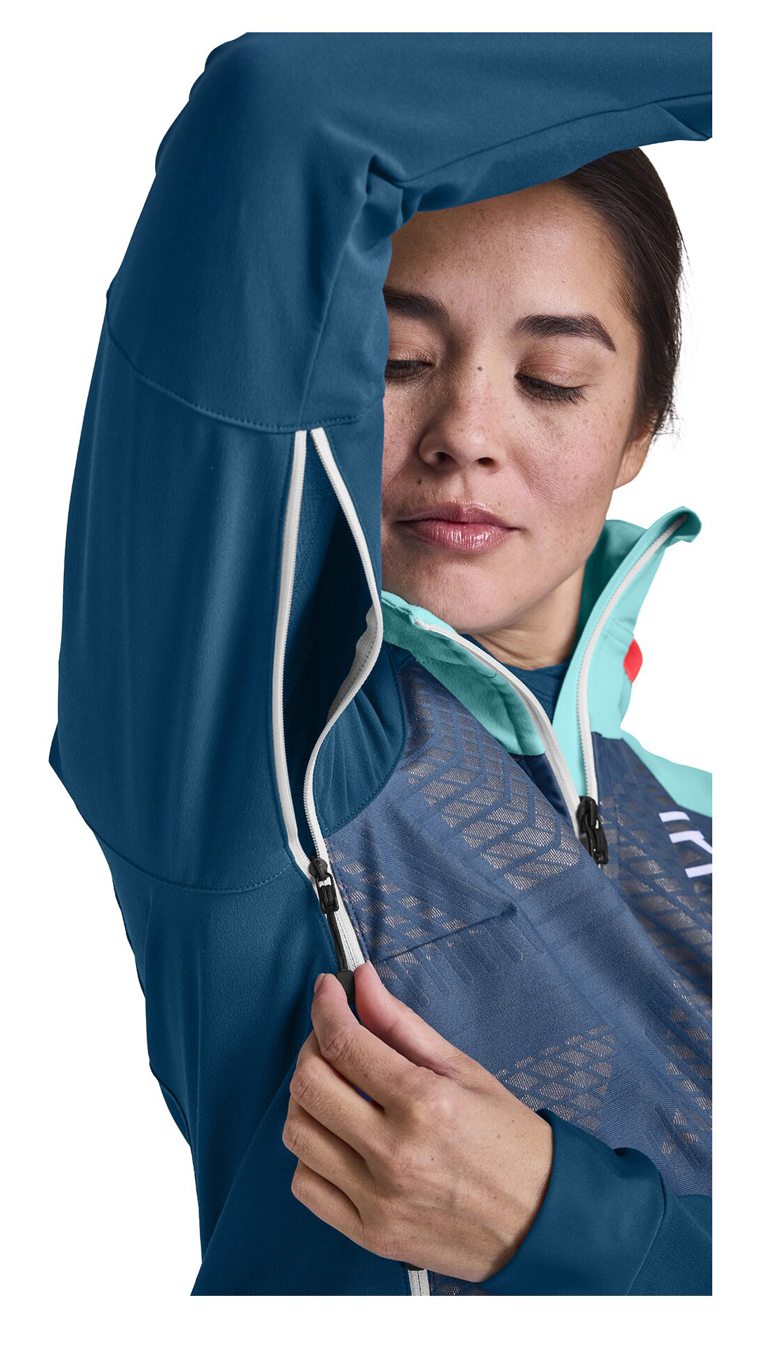 Col Becchei Jacket Dame Petrol Blue