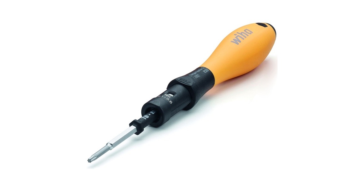 WihaMomentschroevendraaierset TorqueVario-S ESD  (Zwart/geel, 0,4 - 1,0 Nm, 14-delig, incl. box)