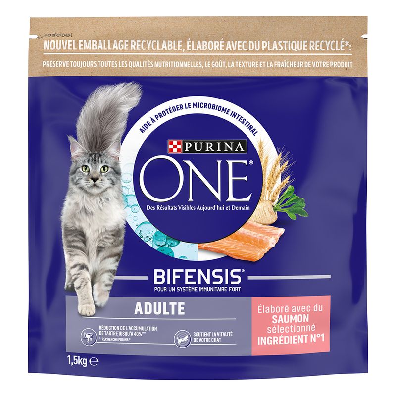 PURINA ONE Adulte saumon, céréales complètes à prix discount sur bitiba.fr