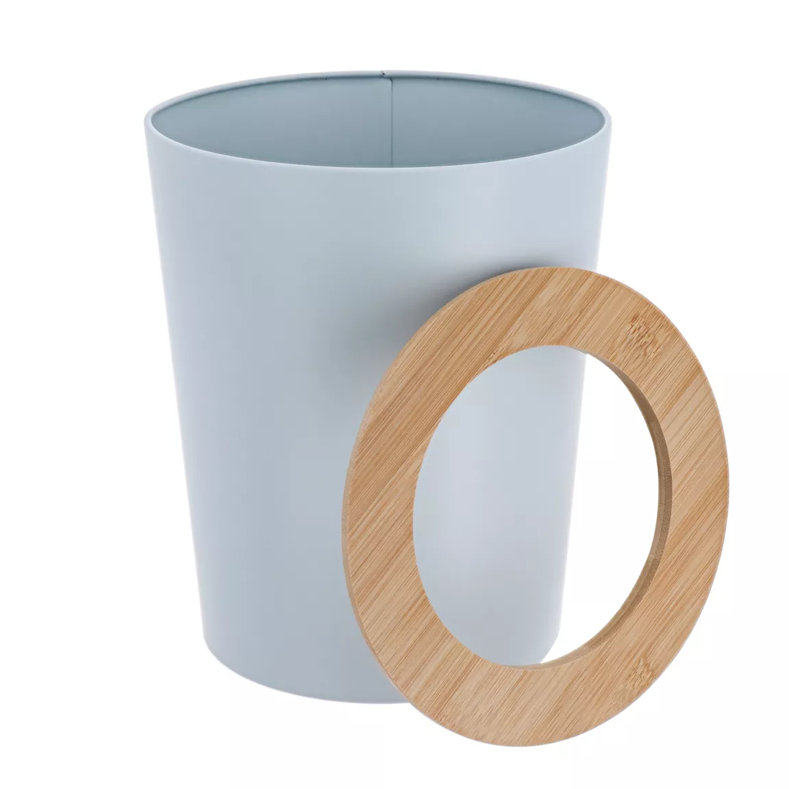 Poubelle salle de bain 5L Purebamboo Bleu clair
