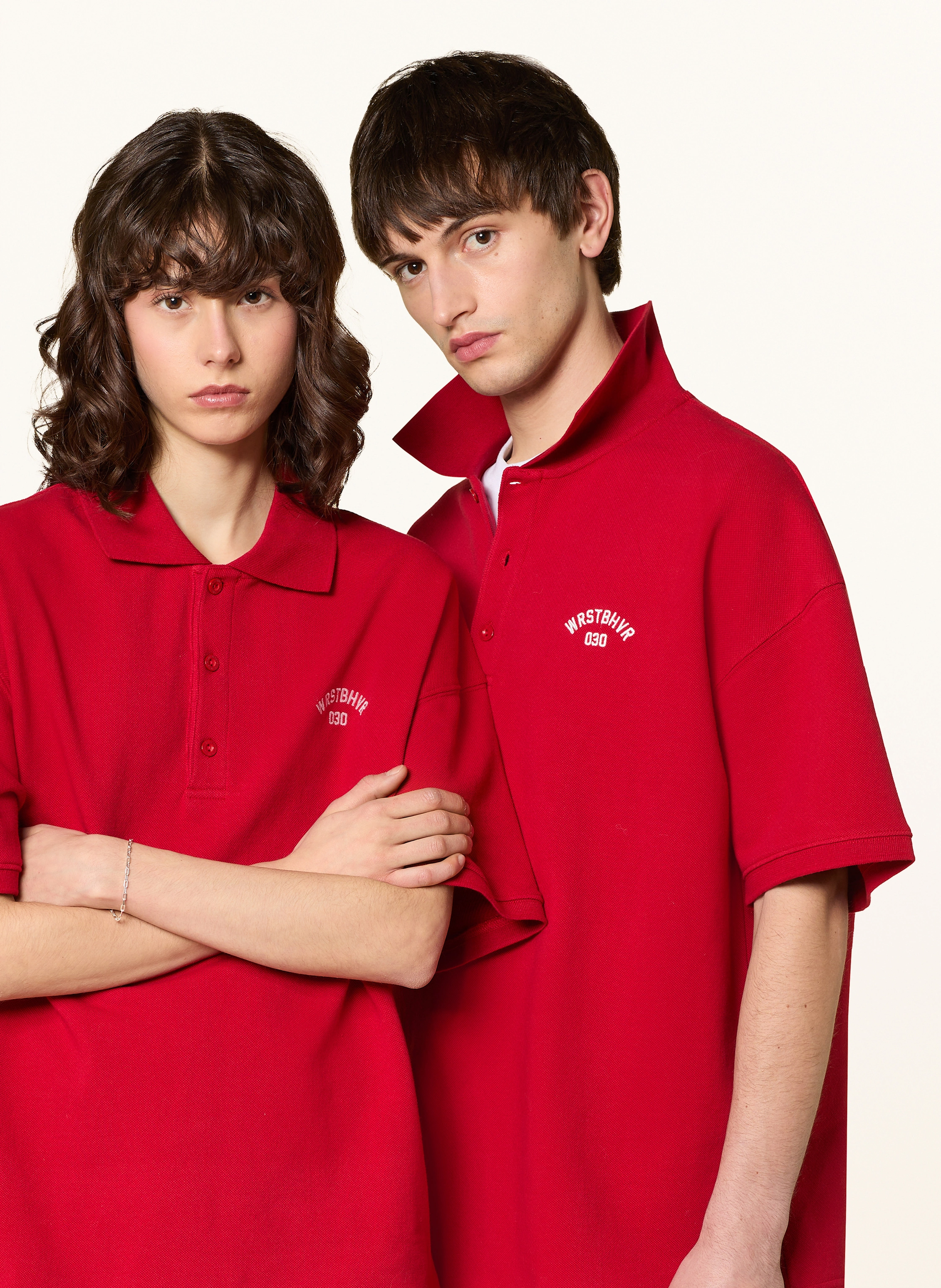 WRSTBHVR Piqué-Poloshirt JARO Wide Fit