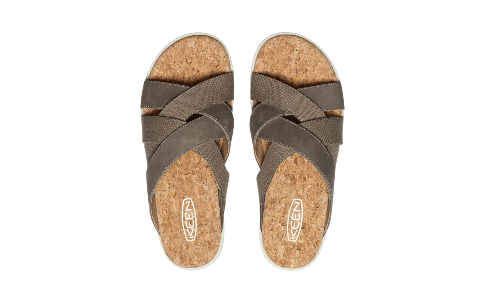 Keen Elle Mixed Slide Damen Sandalen brindle birch
