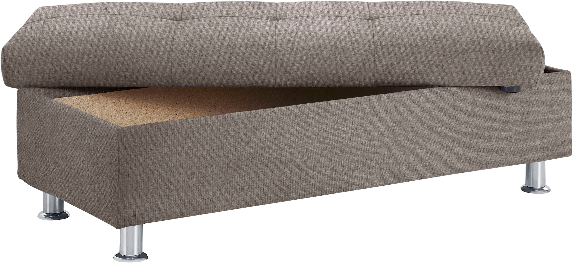 DOMO collection Stauraumhocker »Franzi« mit grossem Stauraumfach