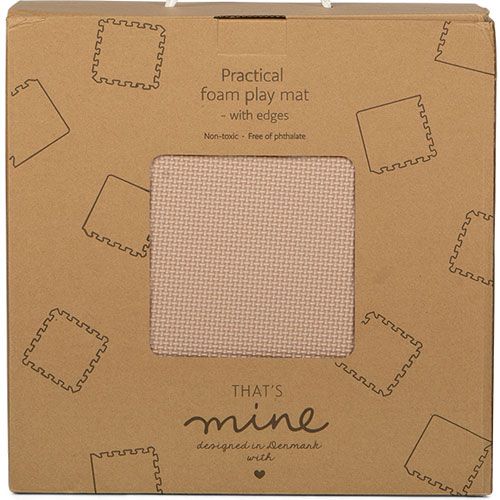 That's mine foam speelmat 100x100 cm - light brown