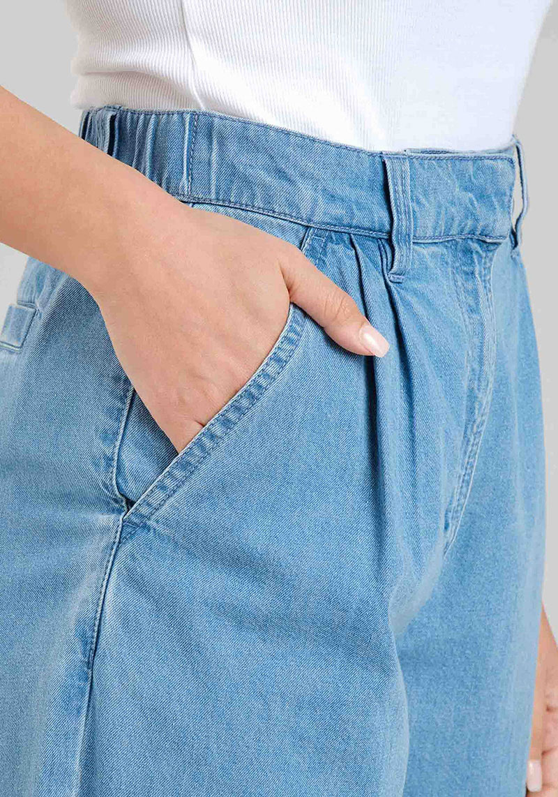 Dedicated Stoffhose Vickleby Denim Light Blue