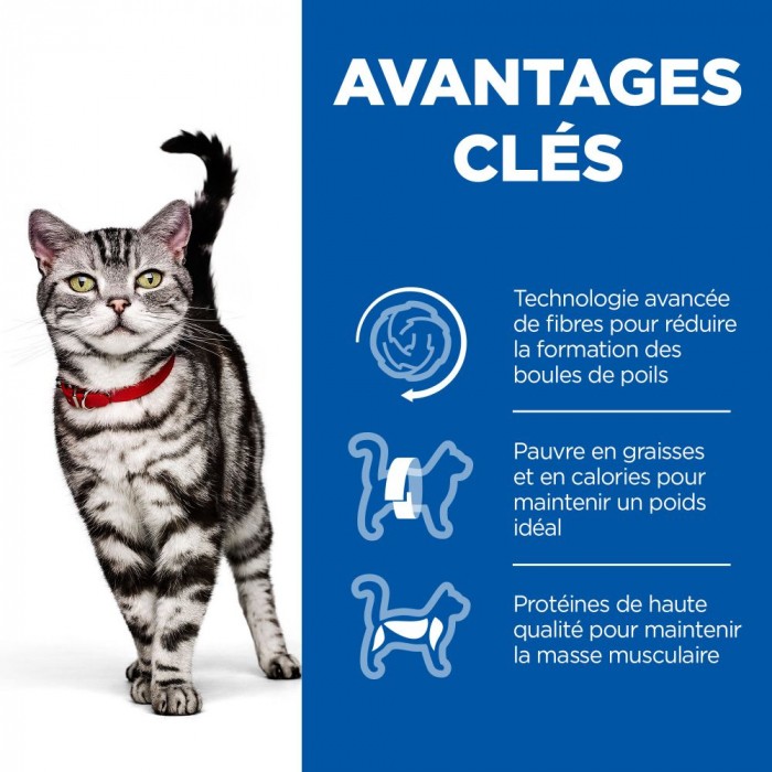 HILL'S Science Plan Hairball Indoor Adult au Poulet - Croquettes pour chat