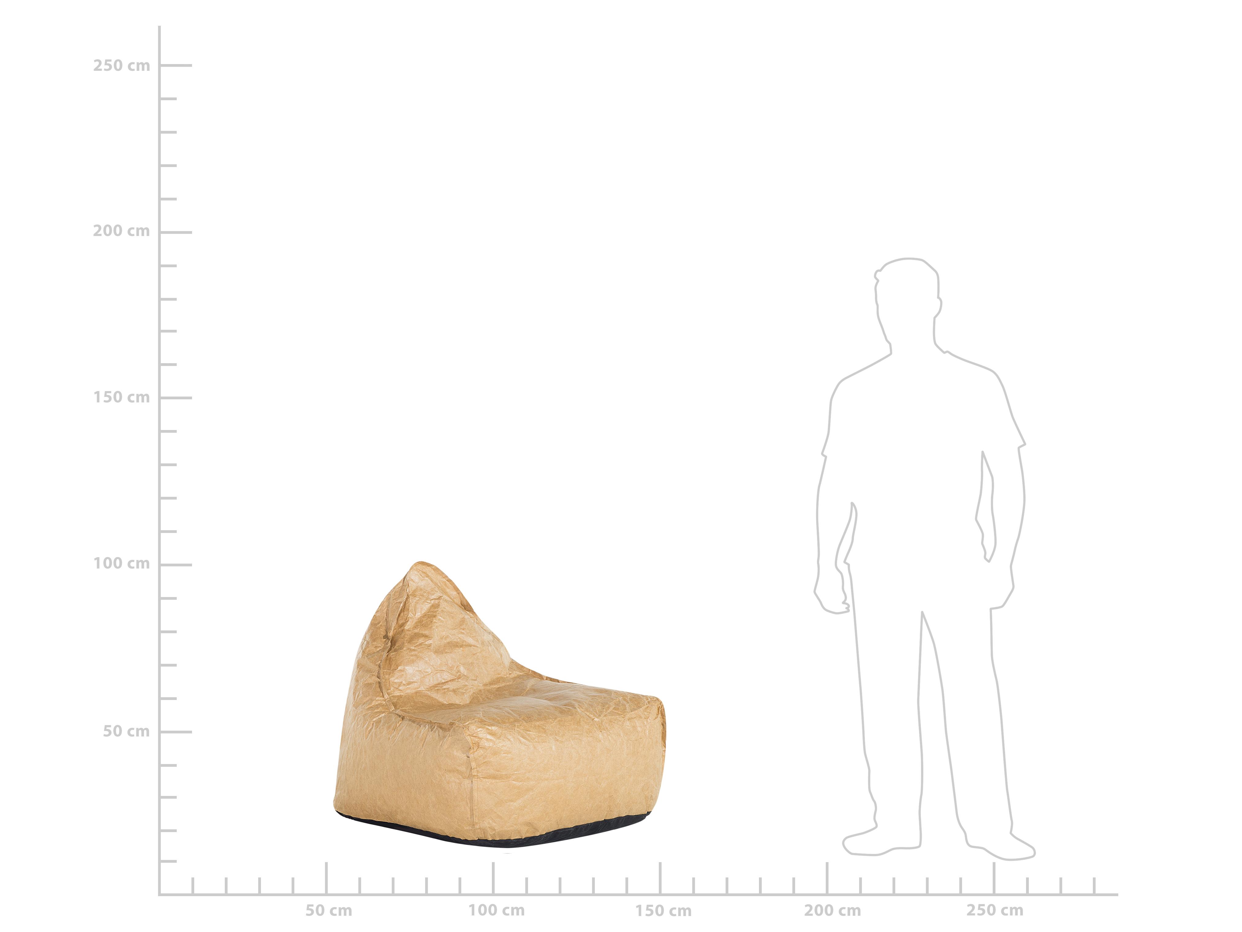Zitzak 200 L DROP 63 cm 75 cm Goudbruin
