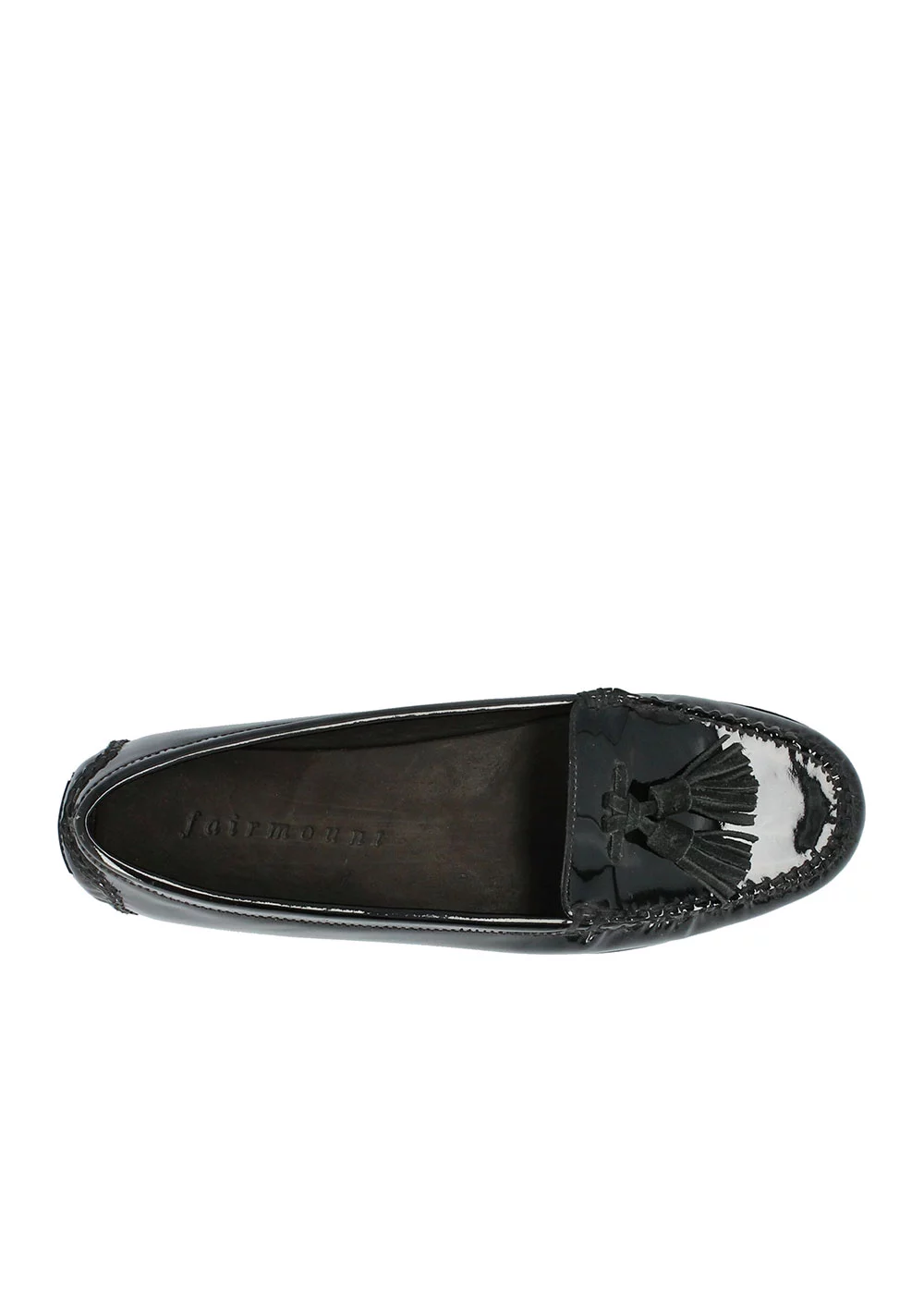 MOCASSIN BI TASSEL VERNIS NOIR