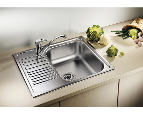 Blanco TIPO 45 S Mini spoelbak, 605 x 500 mm, roestvrij staal, natuurlijke afwerking, 516524