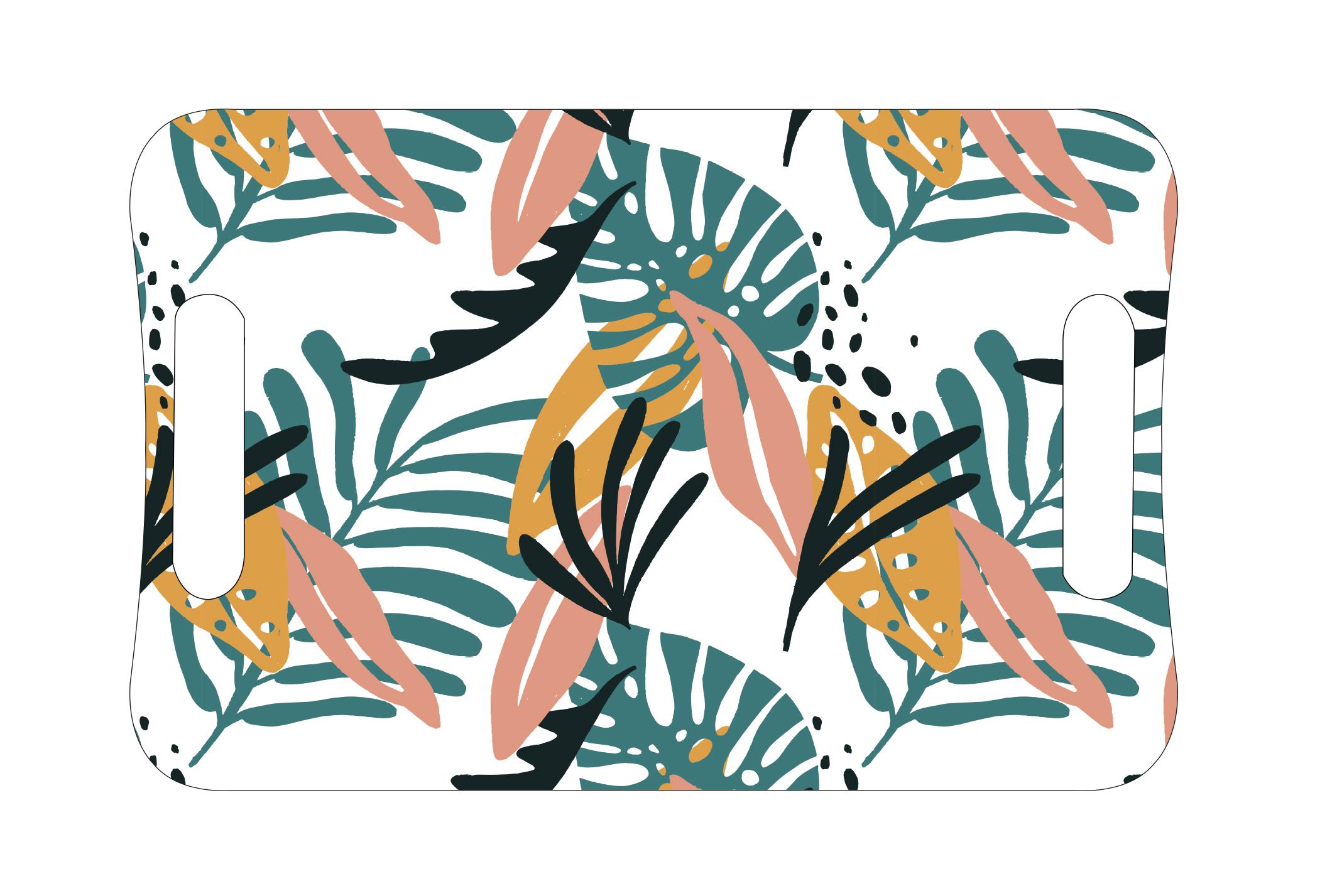 PLATEAU MELAMINE PALME 41X28CM