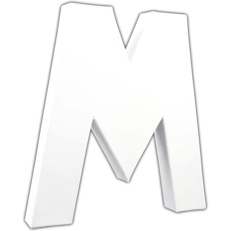 Lettre M 20,5cm - Blanc