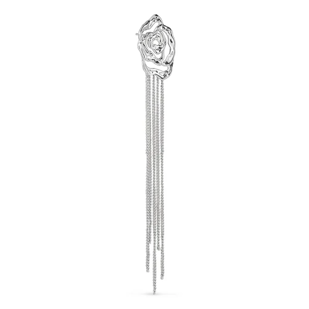 Jane Kønig  Rose Chain hængeørering - Sølv