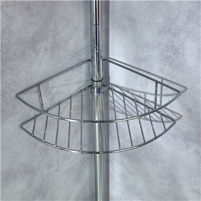 Étagère de douche télescopique inox