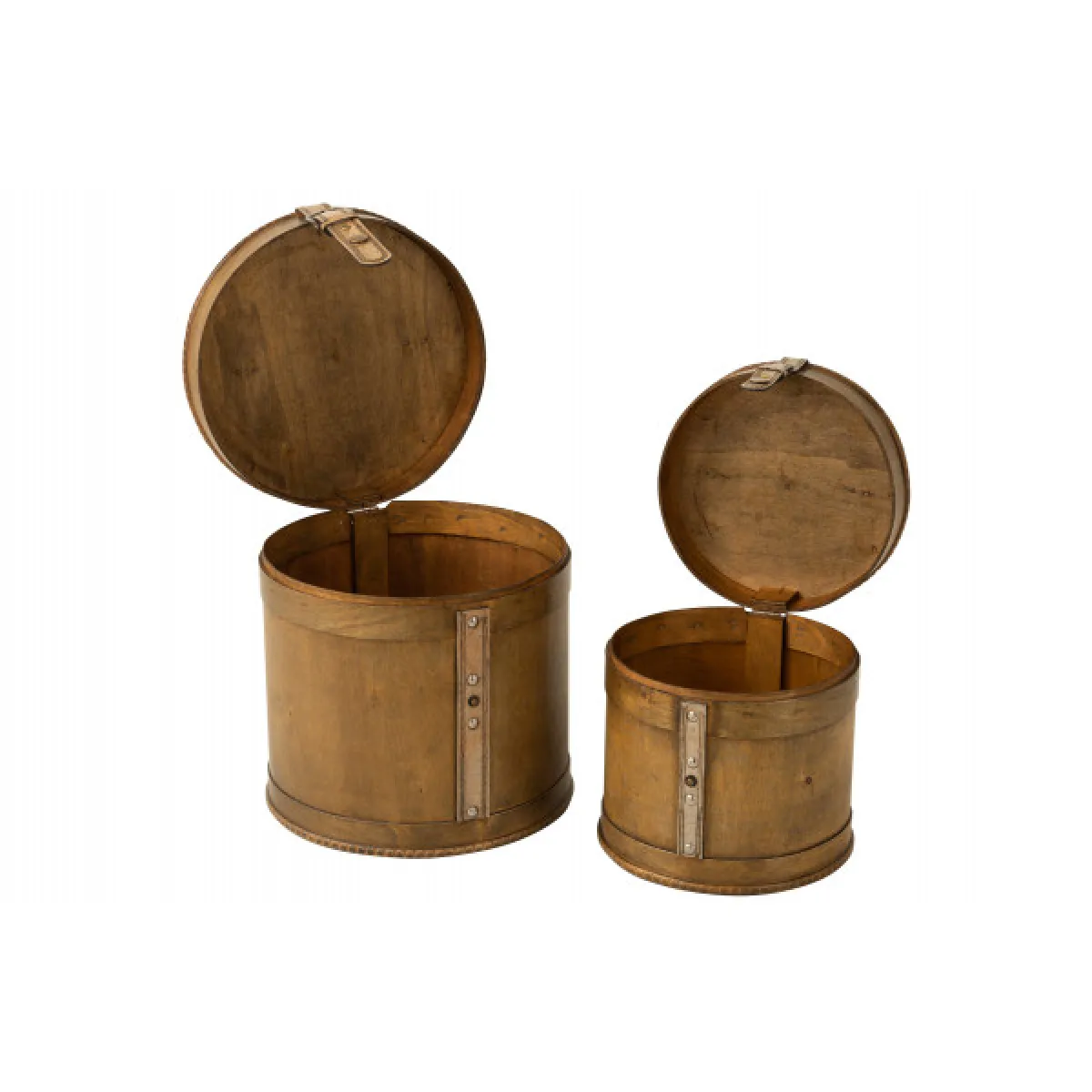 Dansmamaison Coffres Ronds Bois Beige