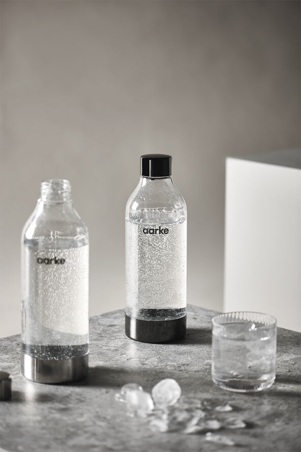 Aarke Kitchenware PET Polished Steel - Water Bottle Transparent