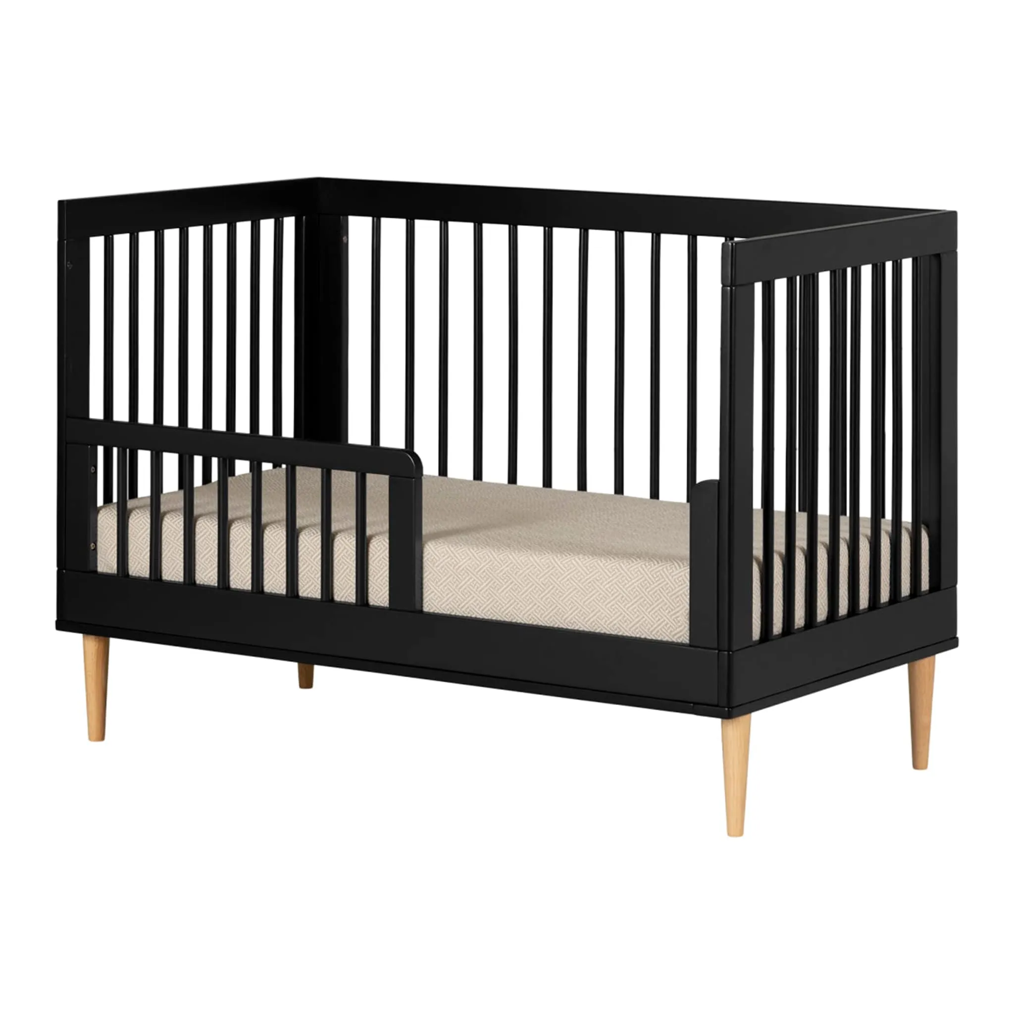 South Shore Barrière de transition pour lit de bébé - Balka Noir