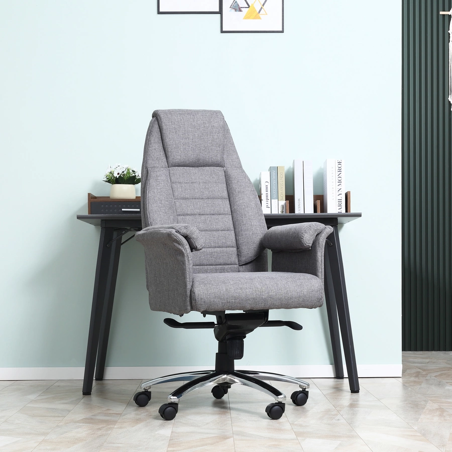 Vinsetto Bürostuhl  ergonomisch hellgrau
