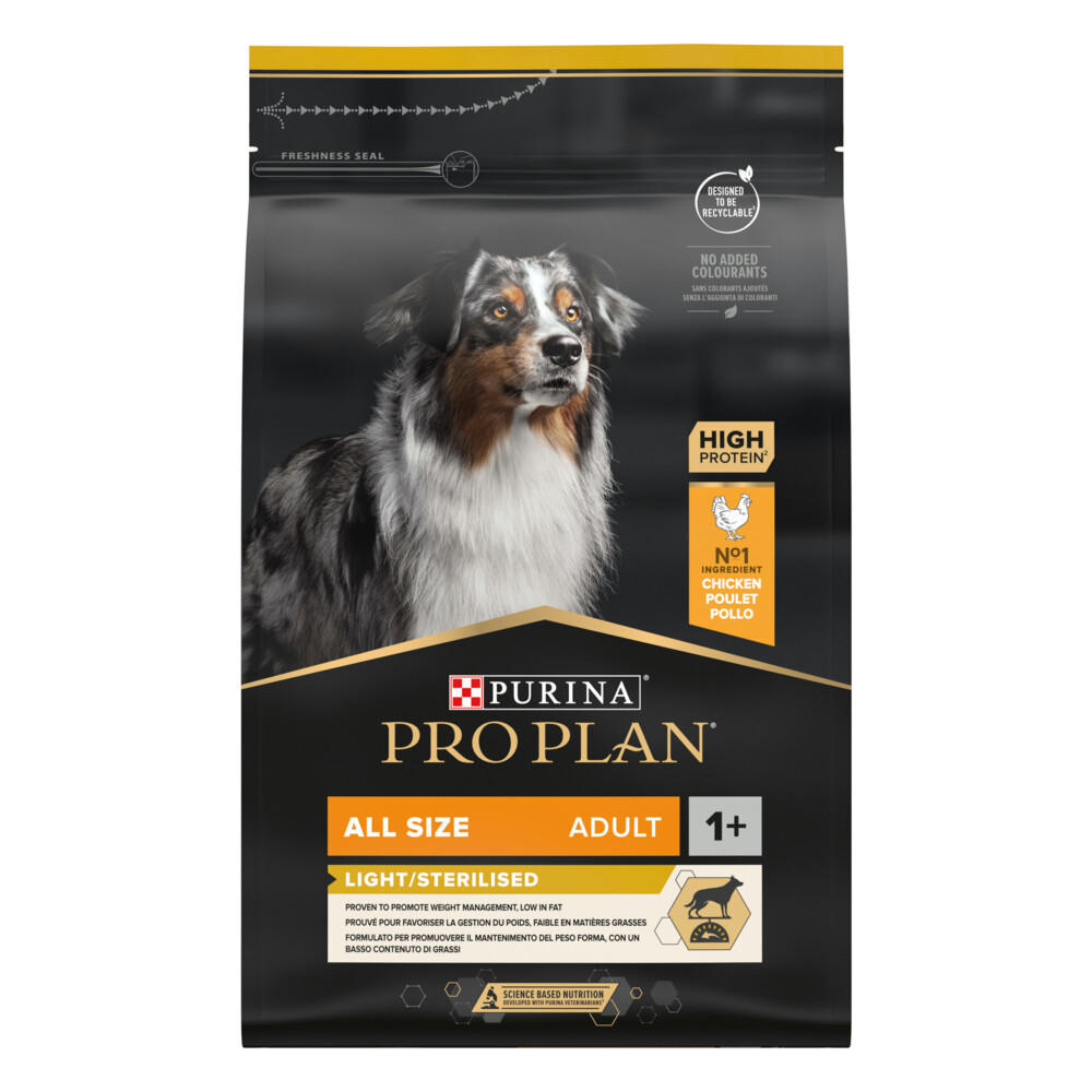 Pro Plan Adult All Sizes Light Sterilised Kip3 kg