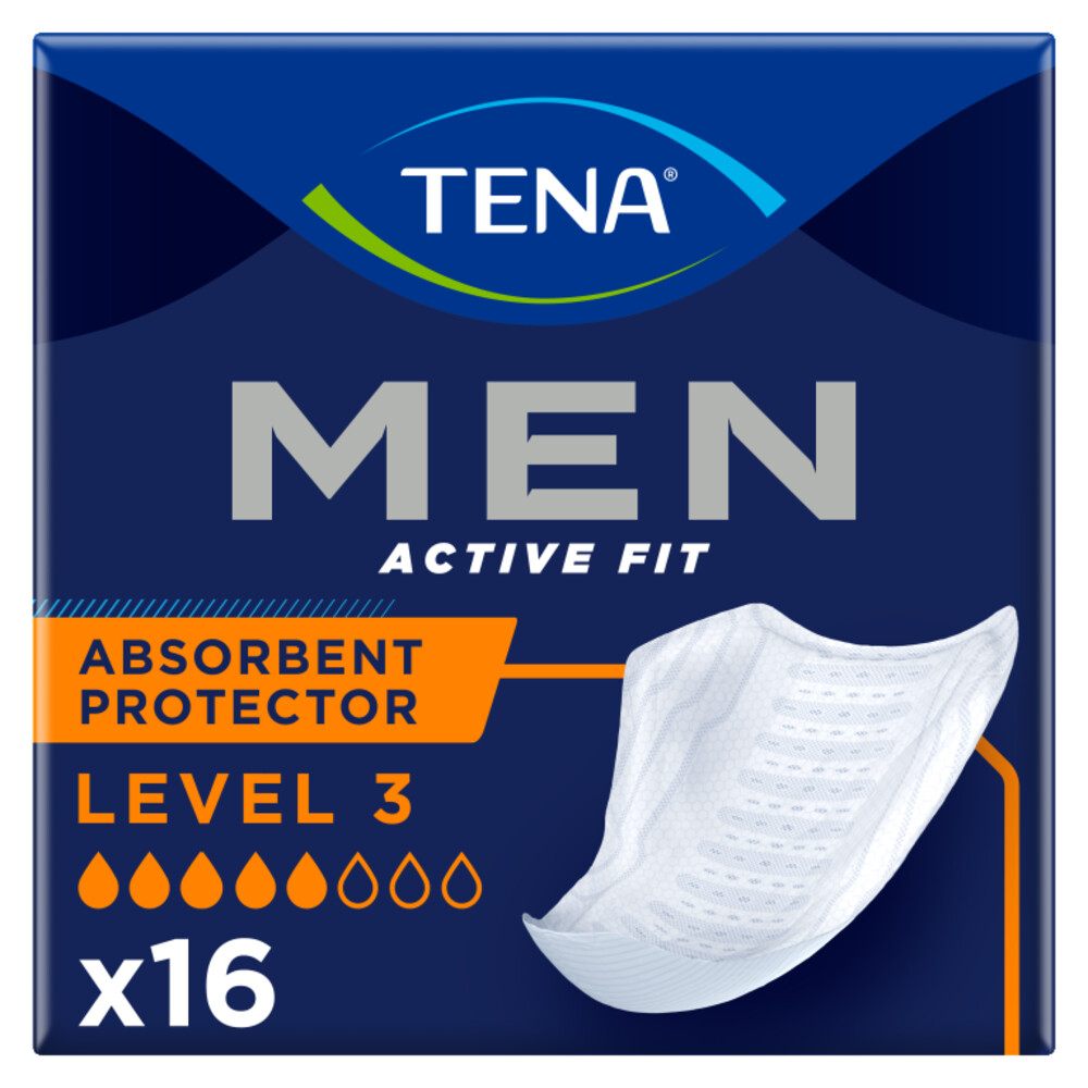 3x TENA Men Active Fit Level 316 stuks